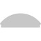 Ekena Millwork Segment Arch 4 Spoke Architectural Grade PVC Combination Pediment, 58"W x 21-3/8"H x 2-3/4"P PEDPC058X215SEG04 - alternate 4